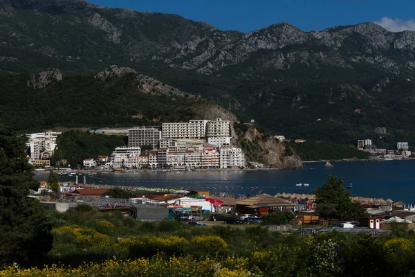 Karadağ Kotor Körfezi dağ manzarası, şehir