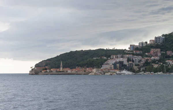 Montenegro Bay Kotor Vista Montanha Cidade — Fotografia de Stock