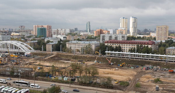 Russia views of the city of Moscow in summer