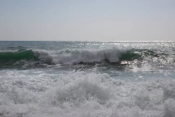 Jižní Pobřeží Krymu Mořské Vlny Pramen — Stock fotografie