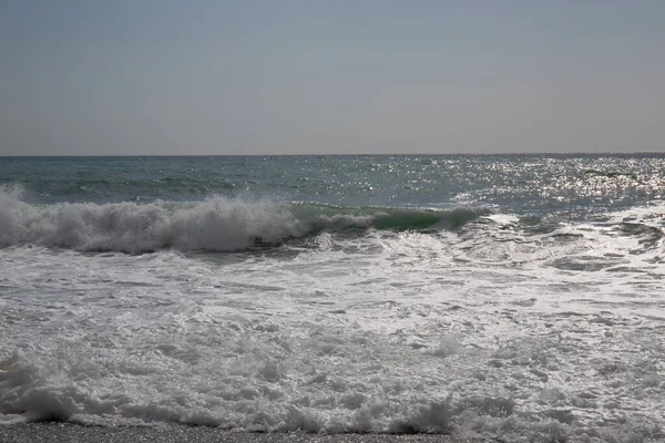 Southern Coast Crimea Sea Waves Spring — Stock Photo, Image