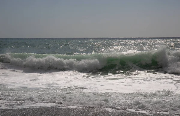 Southern Coast Crimea Sea Waves Spring — Stock Photo, Image