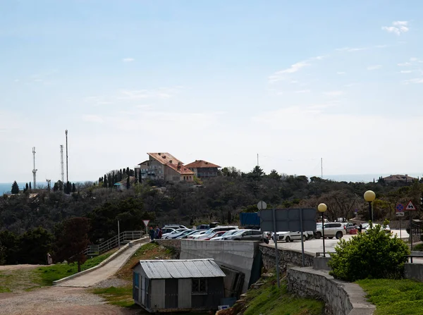 Όμορφη Θέα Της Πόλης Της Γιάλτας Στην Κριμαία Της Ουκρανίας — Φωτογραφία Αρχείου