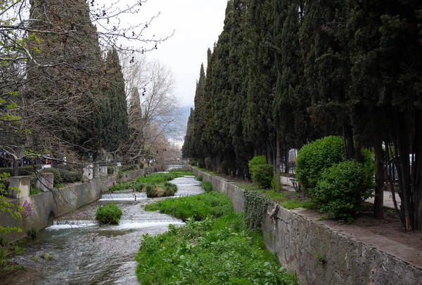 Beautiful views of the city of Yalta in the Crimea Russia in spring