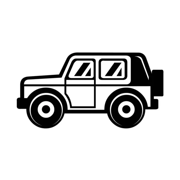 Adventure Car Vector Icon Isolated — Stock Photo, Image