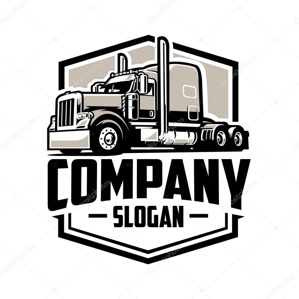 Trucking company logo vector isolated
