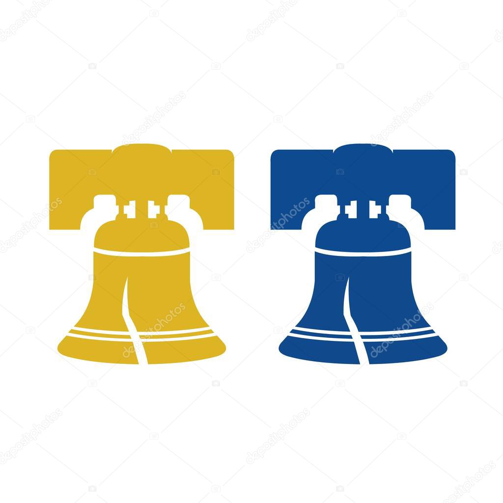 Philadephia liberty bell icon vector image