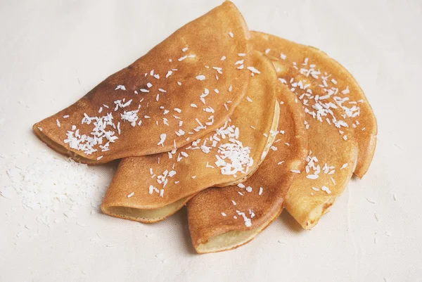 Krep, krep, yemek, gözleme kahvaltısı, gözleme gün, Hindistan cevizi, Hindistan cevizi ile krep