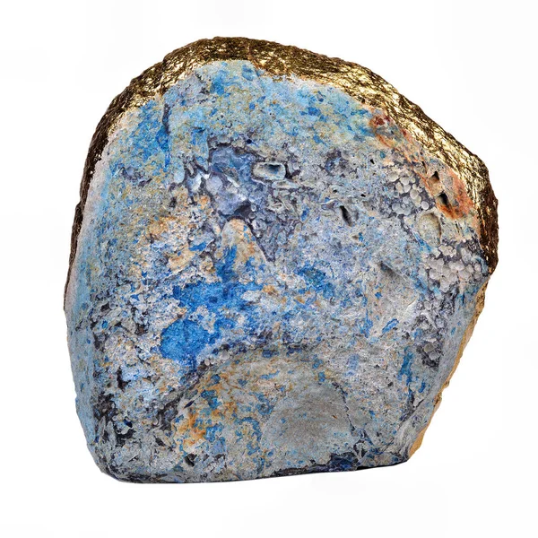 天然石头 蓝色玛瑙 — 图库照片