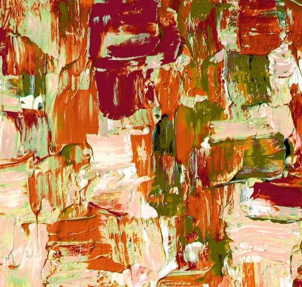 Fondo Colorido Pintura Abstracta Sobre Lienzo Pinceladas Acrílicas — Foto de Stock