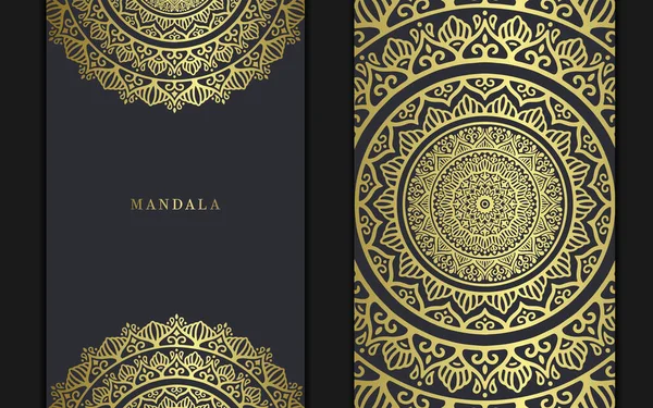 Luxuriöse Ornamentale Mandala Hintergrund Mit Arabisch Islamischen Ost Muster Stil — Stockvektor