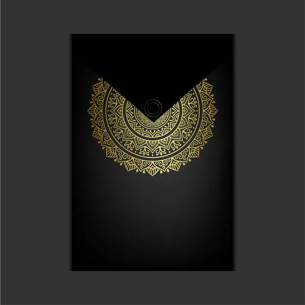 Mandala Template Elegant Classic Elements Great Invitation Flyer Menu Brochure — Stock Vector
