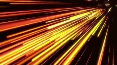 Altın ışık çizgiler. Soyut hareketli arka plan.