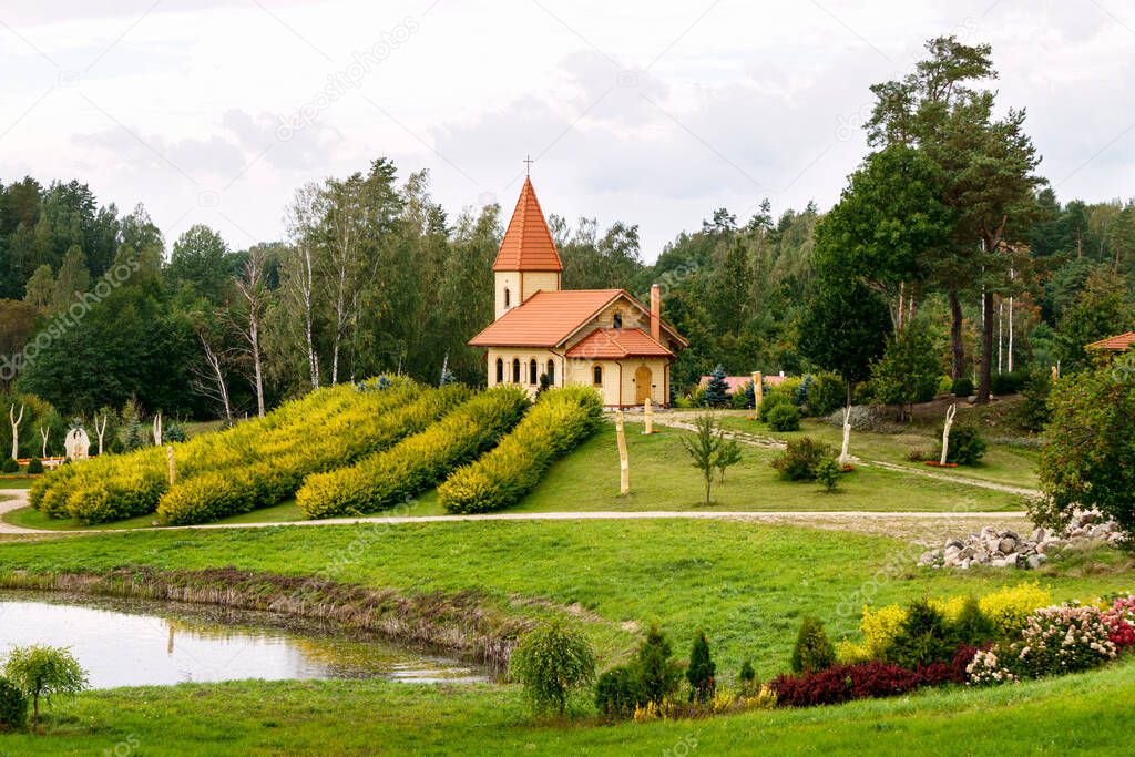 Small chapel on Mount Christ, near Aglona in Latvia.
