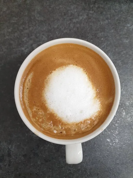 Xícara Cappuccino Pela Manhã — Fotografia de Stock
