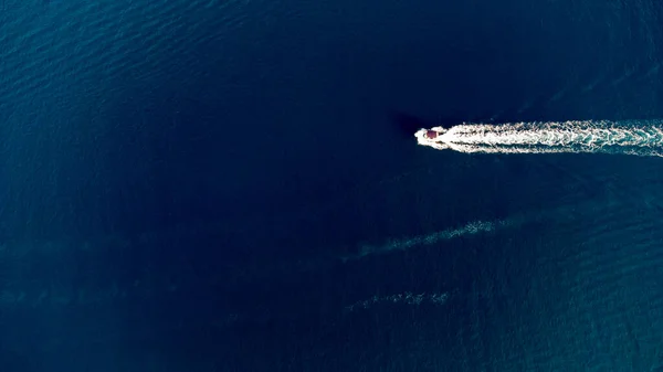 Barco Solitario Océano — Foto de Stock