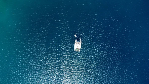 Barco Solitario Océano — Foto de Stock