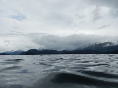 alaskan suların düşük görünümü