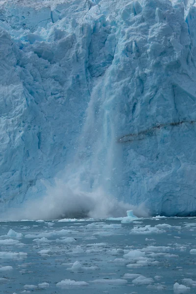 Close up view of glacial ice crashing Royalty Free Stock Images