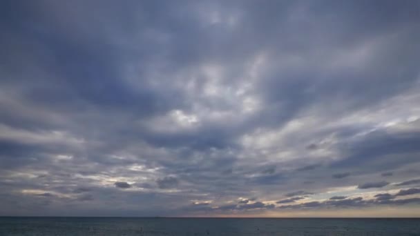 Atardecer tropical en el Caribe — Vídeo de stock