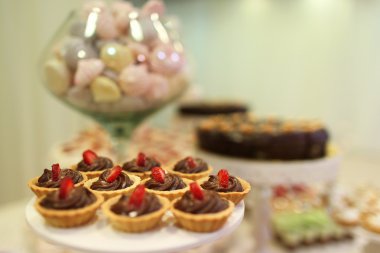 Şeker büfesi lezzetli tatlılar