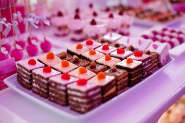 Şeker büfesi lezzetli tatlılar