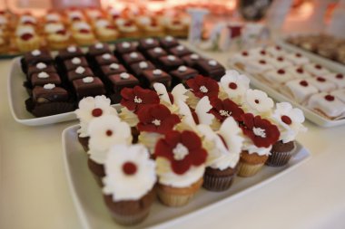 Şeker büfesi lezzetli tatlılar