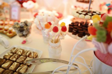 Şeker büfesi lezzetli tatlılar