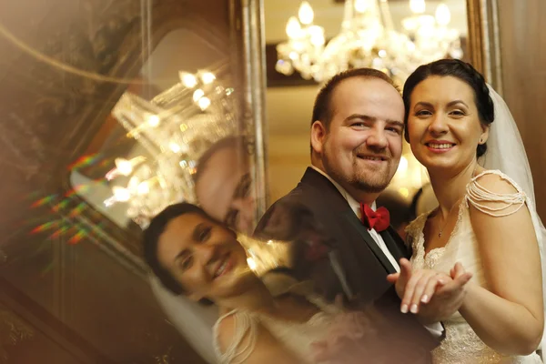 Nice loving weeding couple — Stock Photo, Image