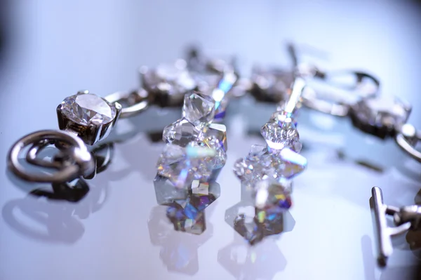 Close up with elegant jewelry — Stock Photo, Image