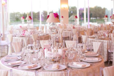 Düğün masa süslü