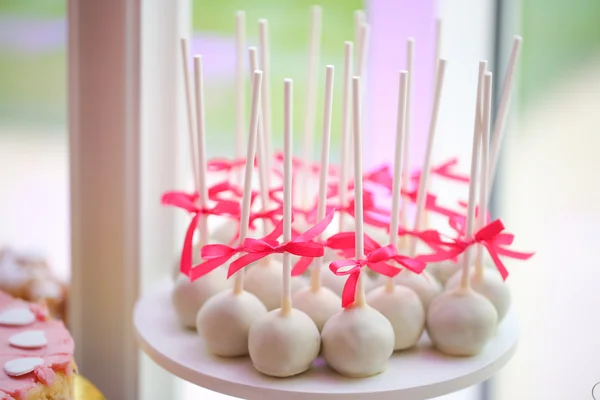 White cake pops — Stock Photo, Image