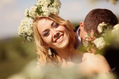 Gelin ve damat ilkbahar