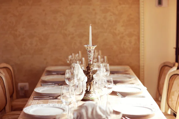 Cenário de mesa para celebração — Fotografia de Stock