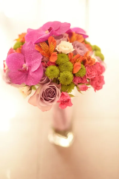 Bouquet of many colorful flowers — Stock Photo, Image