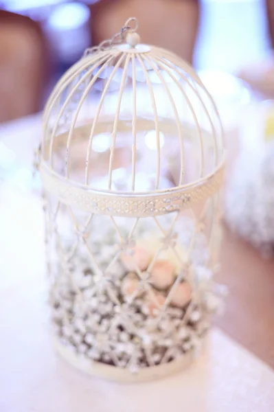 Decoración de la boda de jaula de aves — Foto de Stock