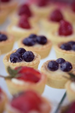 Lezzetli tatlılar çilek ile