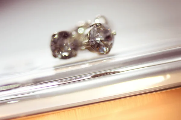 Beautidul kristal oorbellen — Stockfoto