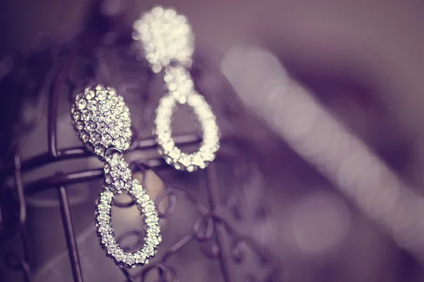 Beautiful earrings — Stock Photo, Image