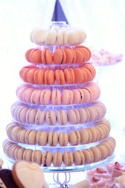 macaroons yuvarlak tabak