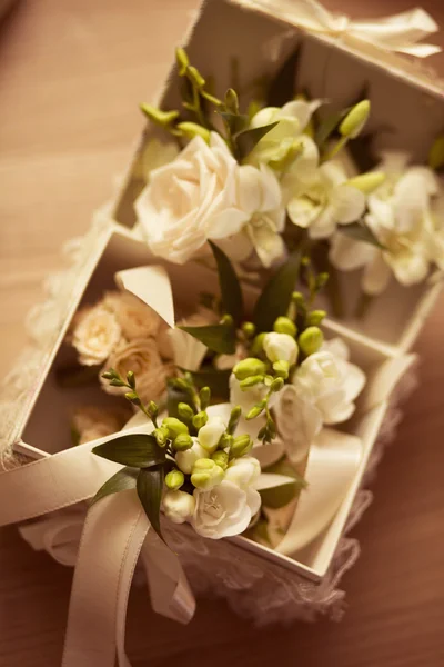 Flowers in a box — Stock Photo, Image