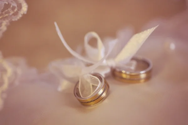 Beautiful wedding rings — Stock Photo, Image