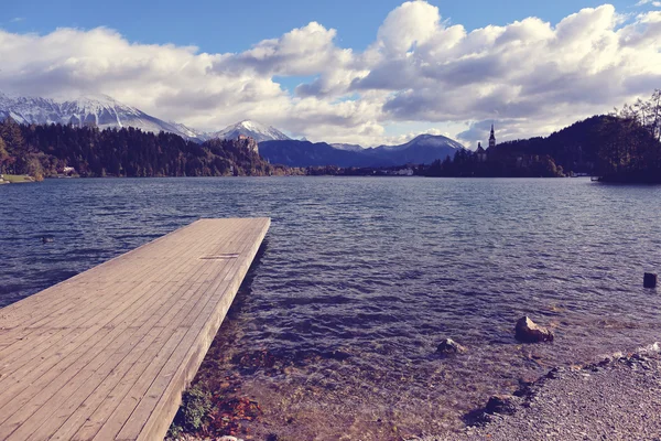 Sjön Bled, Slovenien — Stockfoto