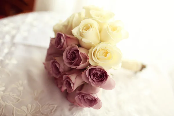 Wedding bouquet made of roses Stock Image