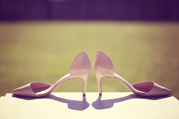 Deri düğün ayakkabıları — Stok fotoğraf