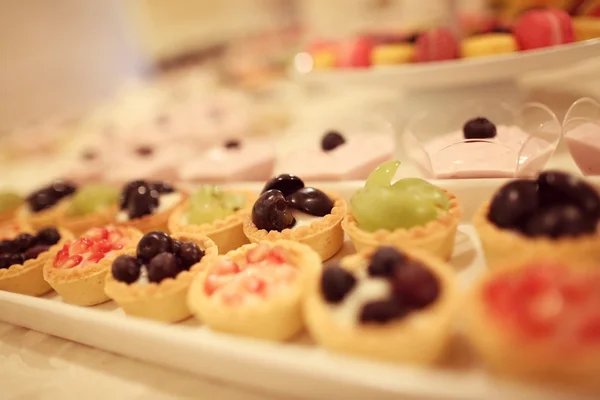 Mini gyümölcsös sütemények — Stock Fotó