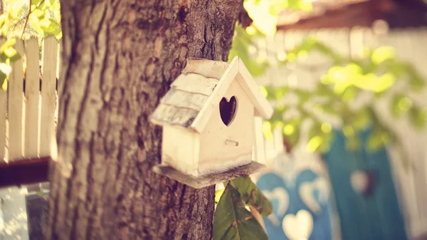 Cute little bird house — Stock Photo, Image