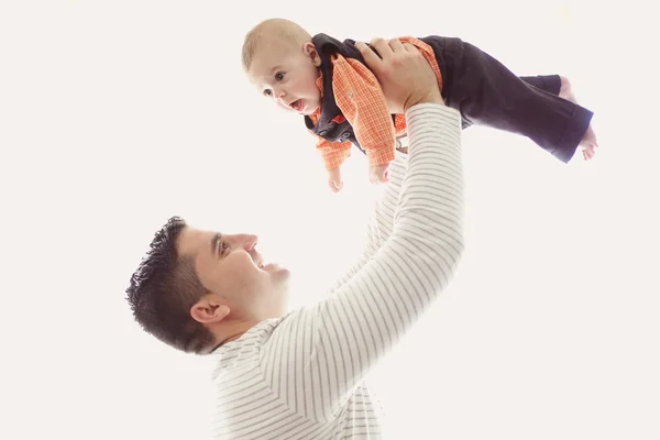 Père jouer avec fils — Photo