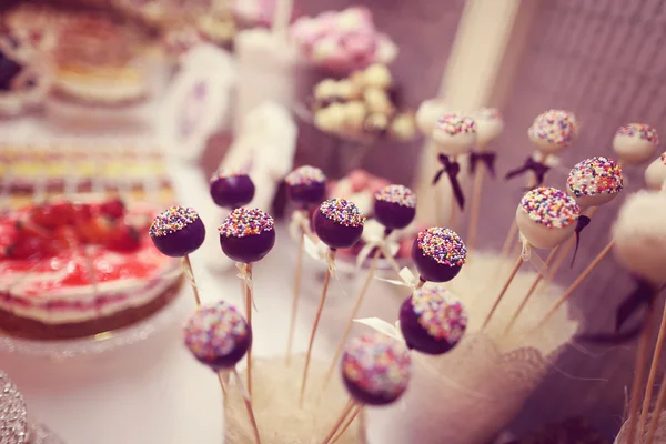 Leckere Cake Pops — Stockfoto