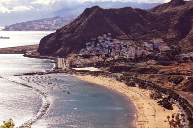 Tenerife Beach Üstten Görünüm